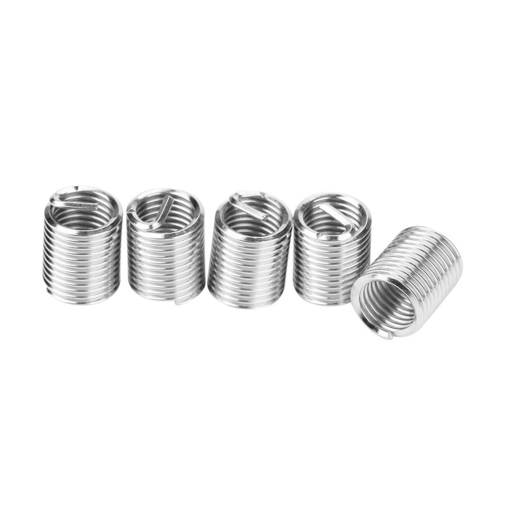 Hochwertige Gewindereparaturwerkzeuge - 60-teiliges Set aus Edelstahl-Gewindeeinsätzen M3-M12 zur Verstärkung und Reparatur von Gewinden. Robust und langlebig