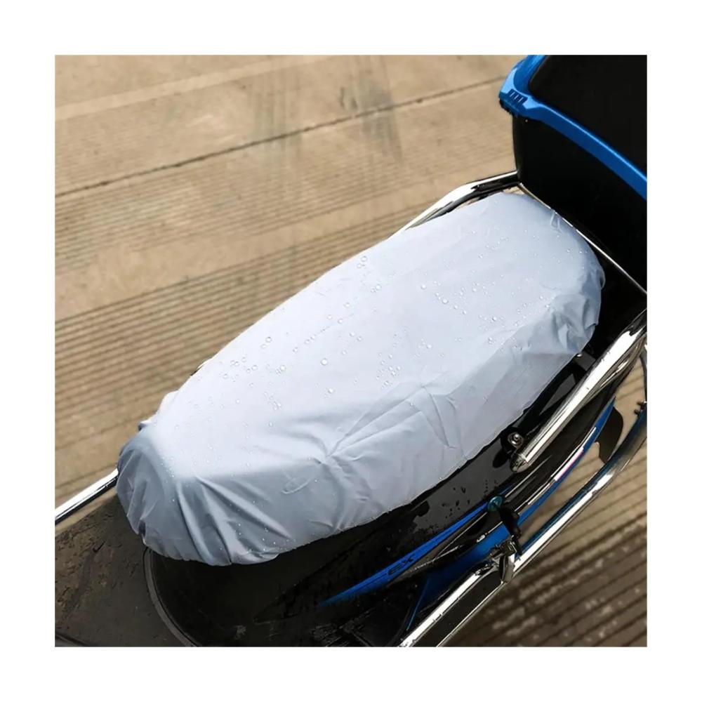 Premium Schutzfolie für Motorrad-Roller-Sitzkissen | Dehnbarer Kordelzug | UV-Schutz | Passend für XL-Sitze | AISHANBAIHUODIAN Motorradzubehör - Schwarz