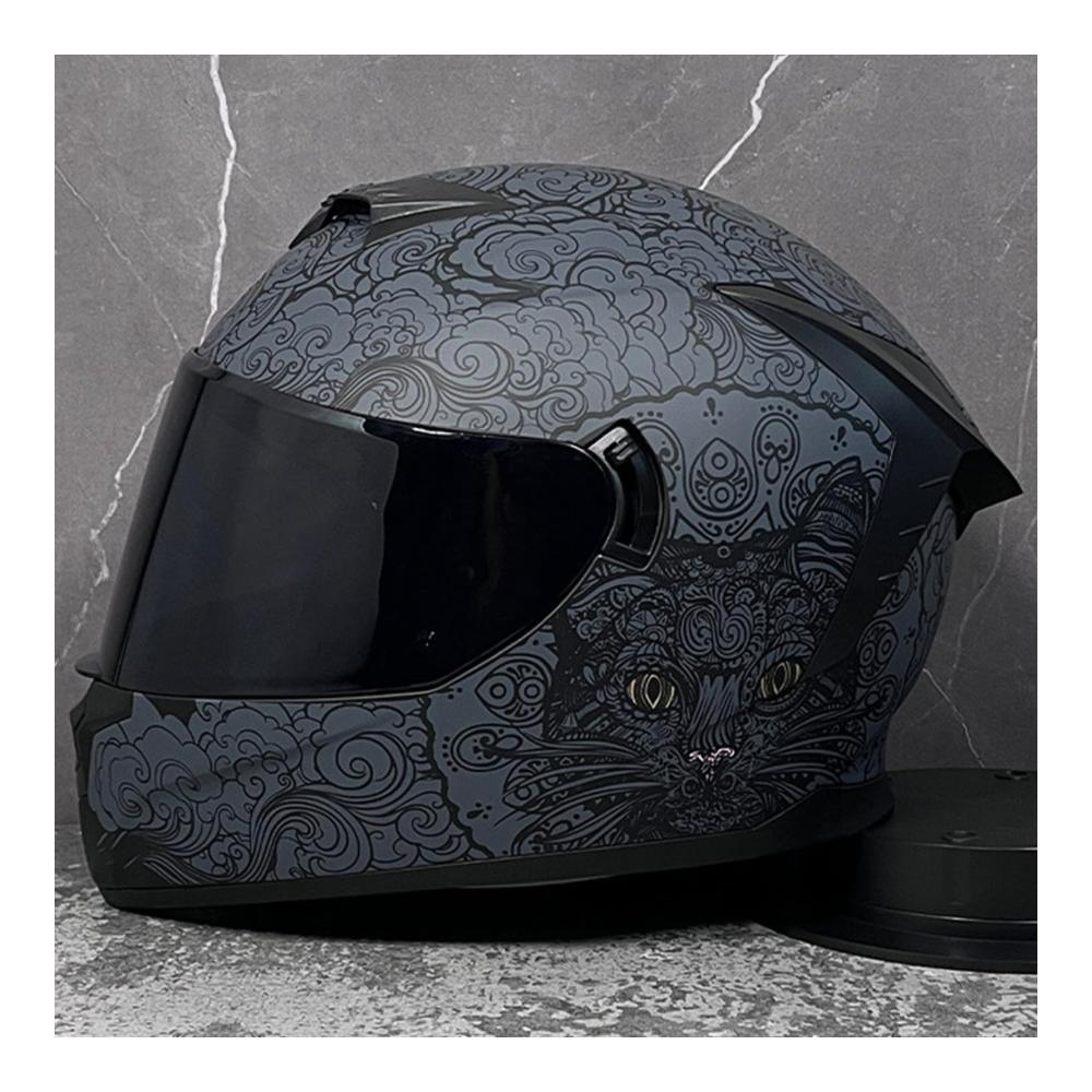 Erleben Sie ultimativen Schutz Integraler Motorradhelm für Erwachsene | Leicht & sicher | DOT/ECE-Zertifiziert | Komfortable Passform