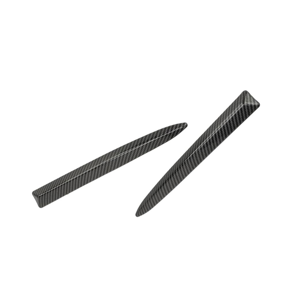 Hochwertige ABS-Carbon-Front- & Kühlergrille 1 Paar Obere Zierleiste für Vordere Stoßstange | Stilvolles Upgrade für Fiat 500 2007–2015 | Verbesserte Ästhetik & Luftzufuhr