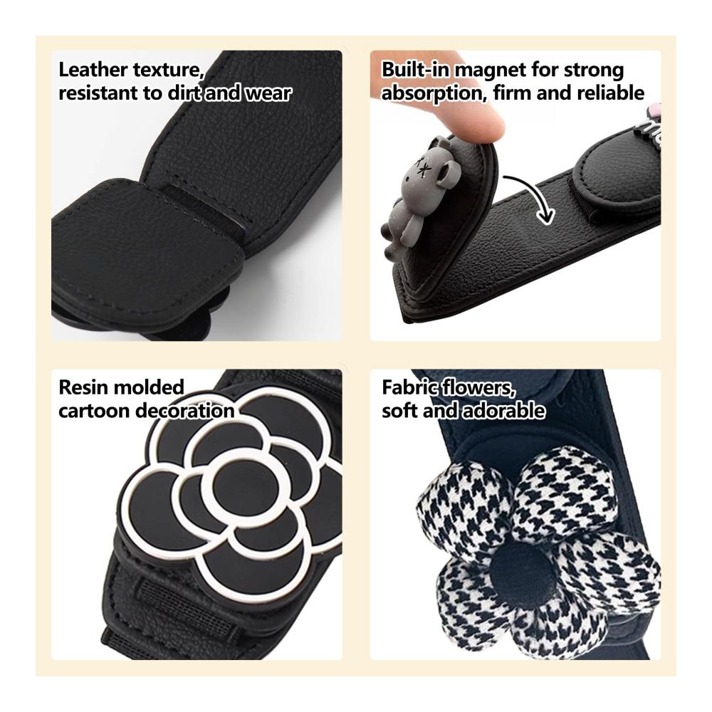 Multifunktionaler Sonnenbrillenhalter Clip für Auto Sonnenvisier - Praktische Aufbewahrung für Brillen Karten & Quittungen - Magnetisch & Stabil - Ideale Brillenklemme für unterwegs