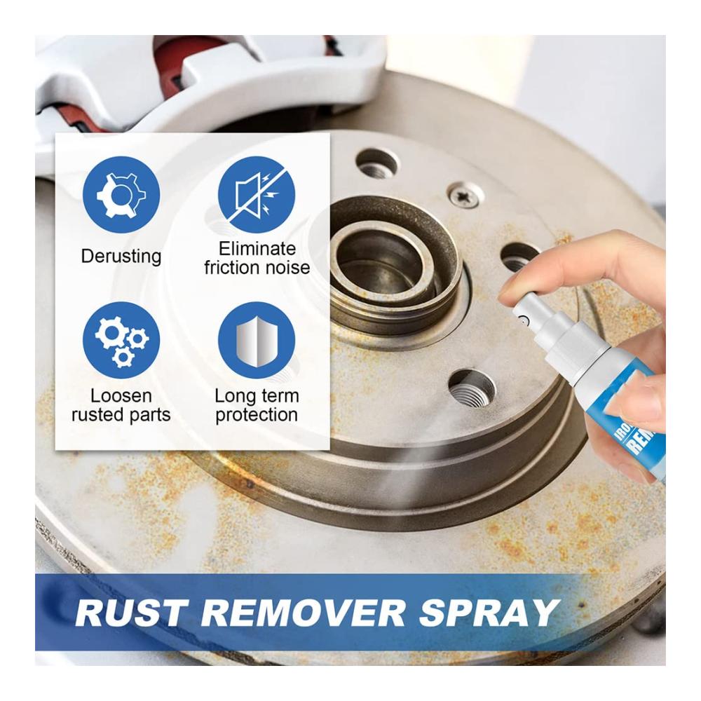 Effektiver Rostumwandler & Entferner Spray - OUHOE Iron Powder Removal für Auto Metallflächen & Chrom Lack - 100ml Sprühflasche für mühelose Reinigung & Schutz vor Korrosion (1 Stück