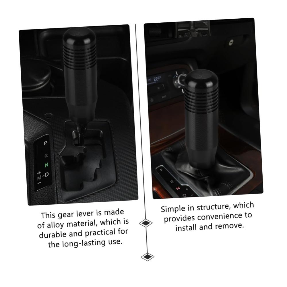 Erweiterte 3-teilige Set für die Innenausstattung Metall-Schalthebelkopf mit rennrad-inspiriertem Design. Perfektes Upgrade für den Autoinnenraum