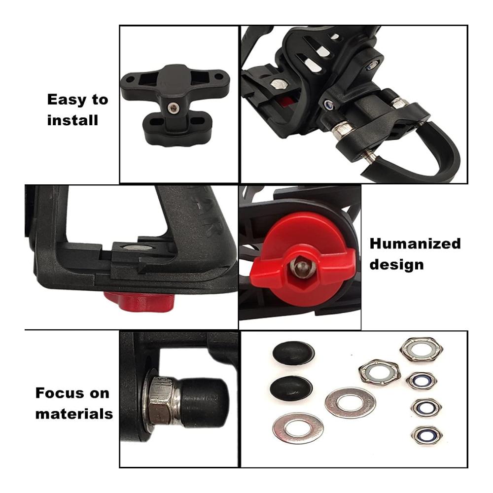 Verbesserter Fahrrad Getränkehalter - EDIONS Mountainbike Flaschenhalter für Lenker 06-129 Zoll - Robuster Begleiter für jede Wandertour