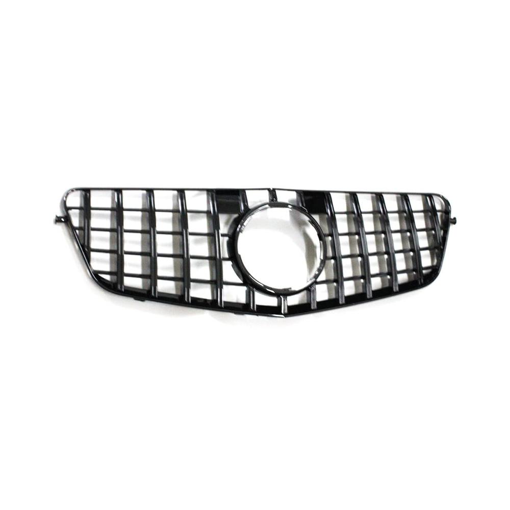 Front- & Kühlergrille | GT Style Grill für Mercedes-Benz E-Klasse W212 E200 E300 E350 E500 E550 | Schwarz Glänzend | Perfekte Passform | Verbessertes Styling | 2010–2013