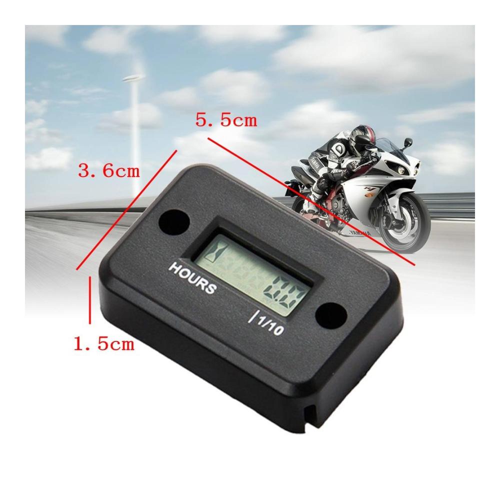 Hochpräziser Geschwindigkeitsmesser Wasserdichter LCD-Bildschirm Betriebsstundenzähler für Motorräder ATVs Schneemobile und Boote - Nie mehr Zeit verschwenden
