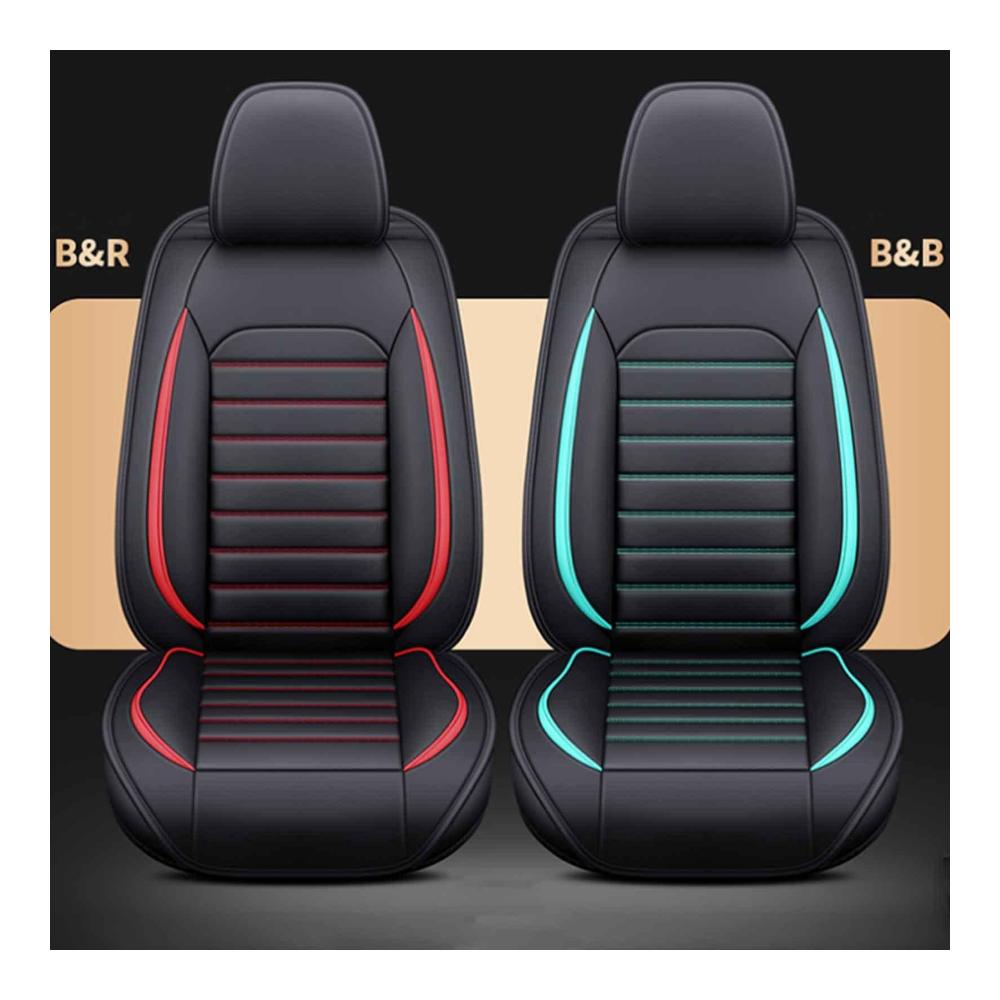 Sitzauflagen für Auto Universal Set für Ford Transit Custom (2020-2023) Leder Kissen 5-Sitz Schutz vor Wasser und rutschfest Hochwertige Sitzbezüge