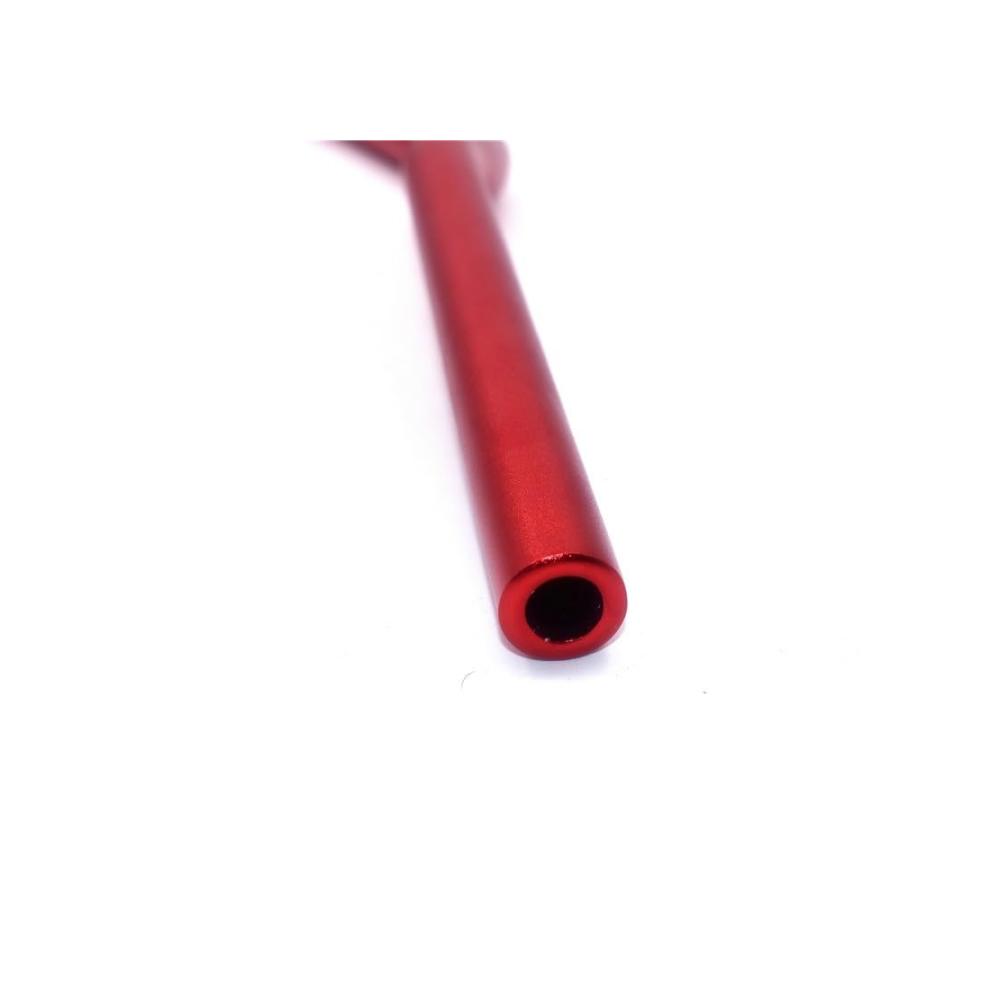 Entdecken Sie ultimative Kontrolle Motorrad Lenker 1 1/8 28mm Bar Griffrohre für Dirt Bike Off-Road Enduro - in echtem Rot! Lenken Sie Ihr Abenteuer