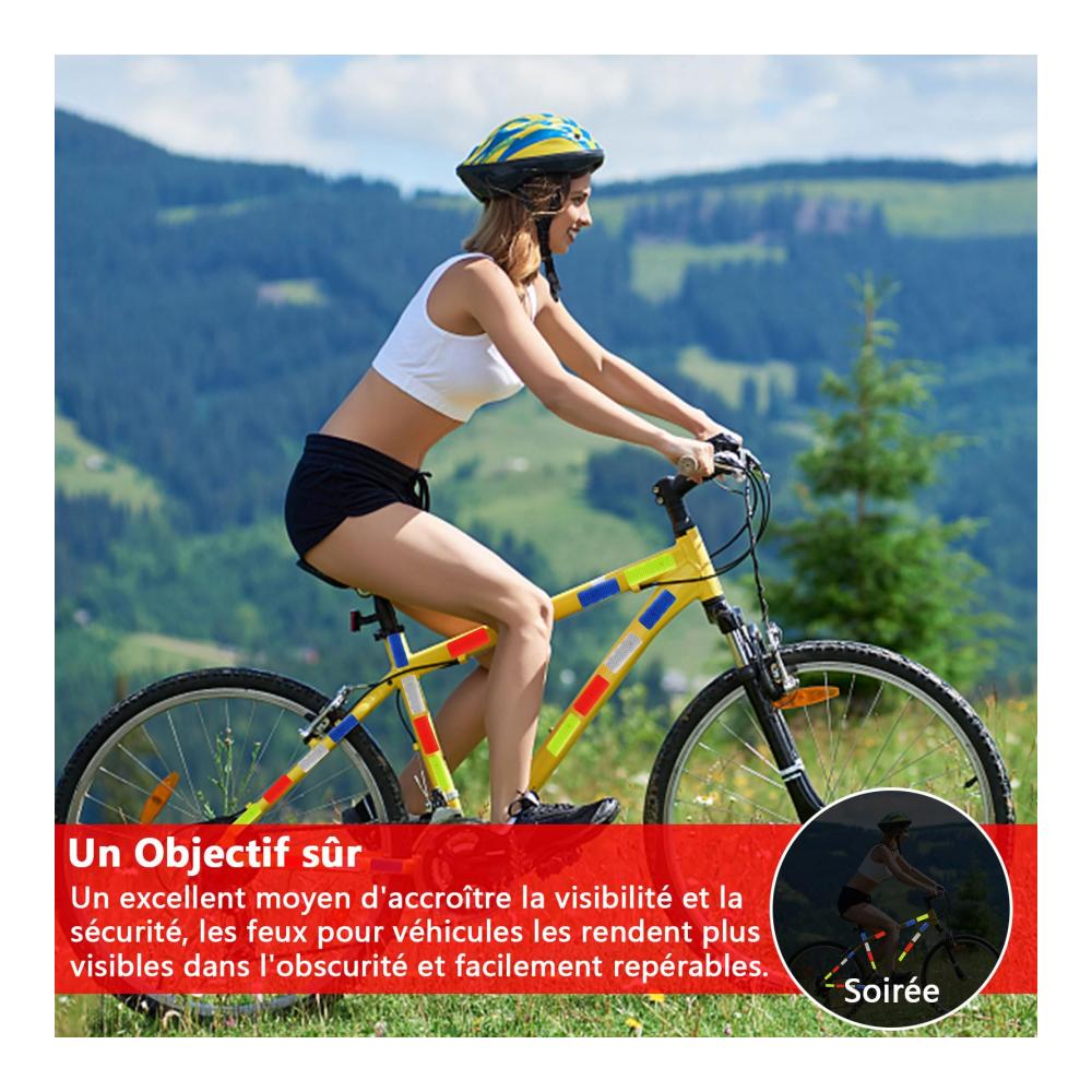 150 Stücke Reflektierende Aufkleber Set | Sicherheit Warnband für Nachtsichtbarkeit | Wasserdichte Klebeband Aufkleber | Hochwertige Magnete inklusive | Ideal für Warnung & Sicherheit | 3×8 CM
