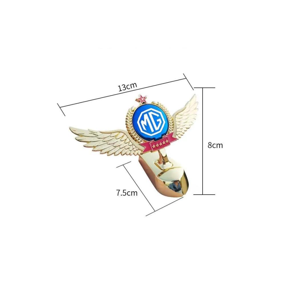 Hochwertiges Auto Emblem für MG MG3 2013-2018 – Metall Logo Sticker für Motorhaube und Kofferraum – Wasserdichtes Dekoratives Zubehör für Car Styling – Perfekte Karosserie-Anbauteile