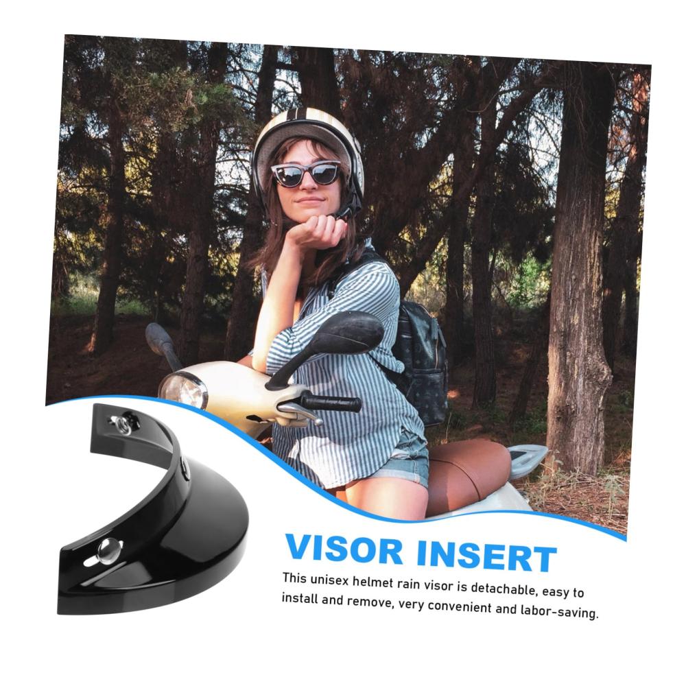 Helmvisiere Retro Motorradhelm Sonnenschirm Kappe für Regenschutz | Hochwertige Schutzabdeckung und Zubehör für Fahrrad- und Motorradhelme | Ski-Maske Ersatzteil für maximalen Schutz und Stil