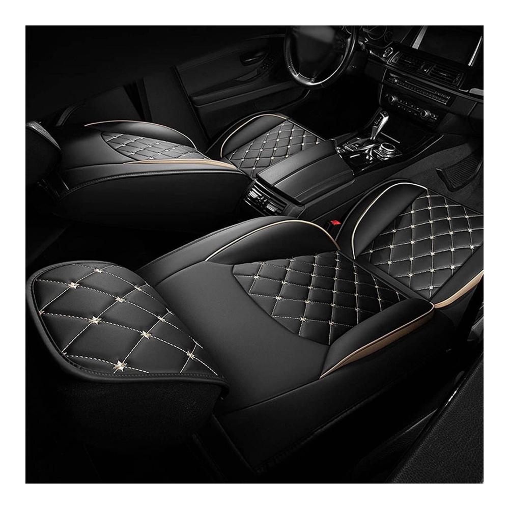 Hochwertige Sitzbezüge für Hyundai Tucson 2000-2023 | Wasserdichte Leder-Autositzauflagen | Universelle Passform | Schützen Sie Ihre Sitze mit stilvollen Schonbezügen | Anti-Rutsch | 5-Sitzer | Weiß