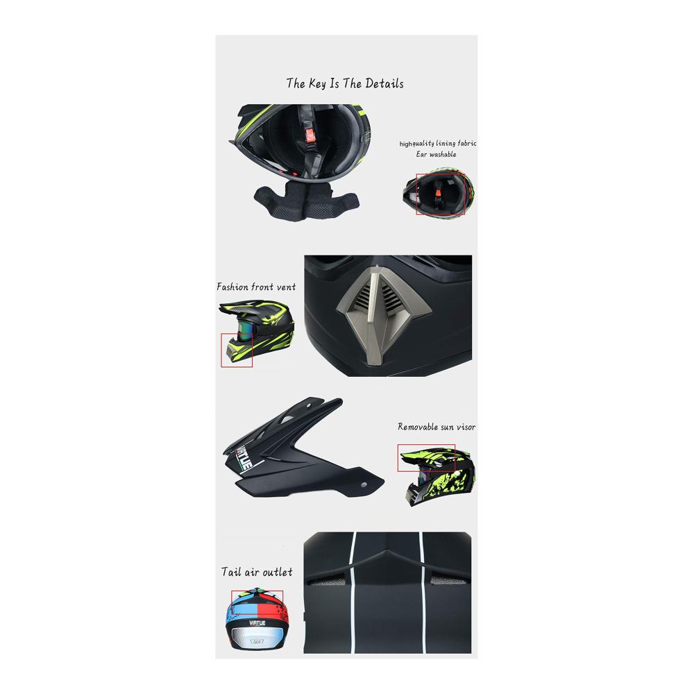 Premium Motocross Helme - Sichere Abenteuer für Erwachsene! Unisex Motorradhelm für ultimativen Off-Road-Spaß. Entdecken Sie die besten Bikehelme jetzt