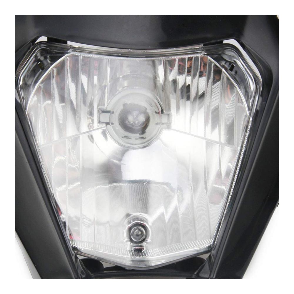 Hochwertige Frontscheinwerfer Lichtmaske für Motorrad Dirt Bike | Tagfahrlicht Verkleidung Maske für EXC250 SX250 SXF250 EXC450 SX350 SXF450 EXC525 640LC4 Enduro ATV Scooter