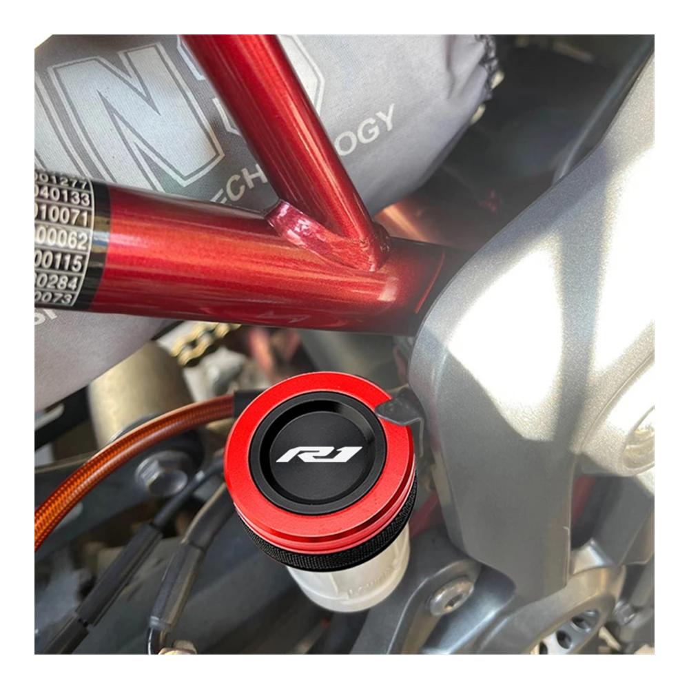 Hochwertige CNC-Tankverschlüsse für Yamaha YZF-R1 2010–2022 | Passend für Vorder- und Hinterradbremsflüssigkeitsbehälter | Verbessern Sie Ihr Motorrad jetzt
