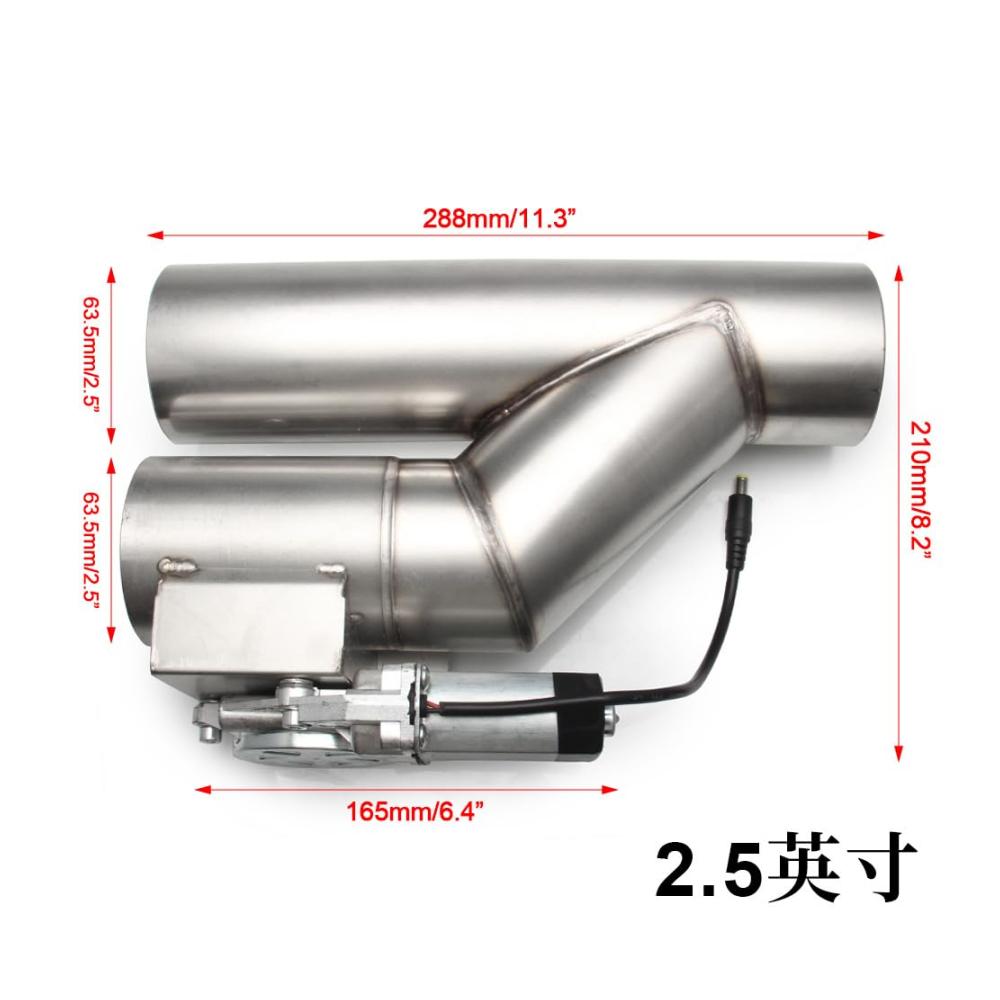 Premium Edelstahl Auto Auspuff Endrohre - Universales Zierrohr Styling für 2.25/2.5/3 Rohre + 2.5 Y-Design Adapter - Hochwertige Verarbeitung & glänzendes Finish - Verbessern Sie Ihren Auspuff heute
