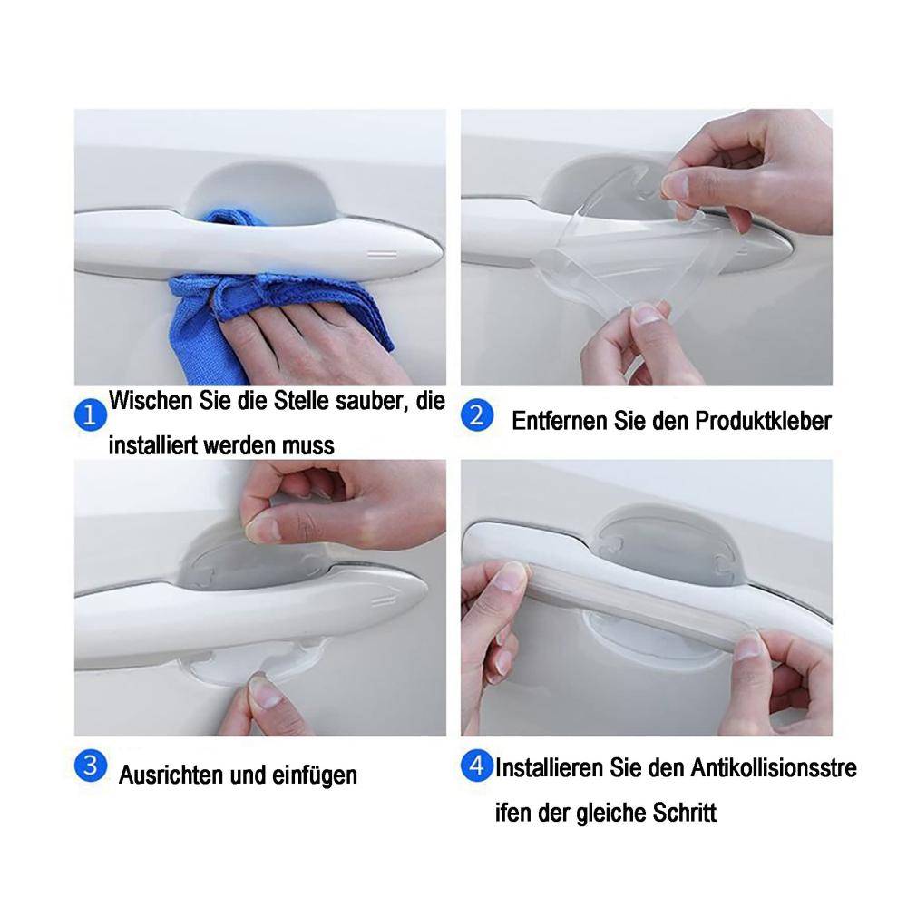 Premium Lackschutzfolien Set – 14 Transparente Selbstklebende Folien für Auto Türgriffe Griffschalen & Griffmulden. Schützt effektiv vor Kratzern & Abnutzungsspuren – Universell passend & einfach anzubringen! Investieren Sie in den Schutz Ihres Fahrzeugs