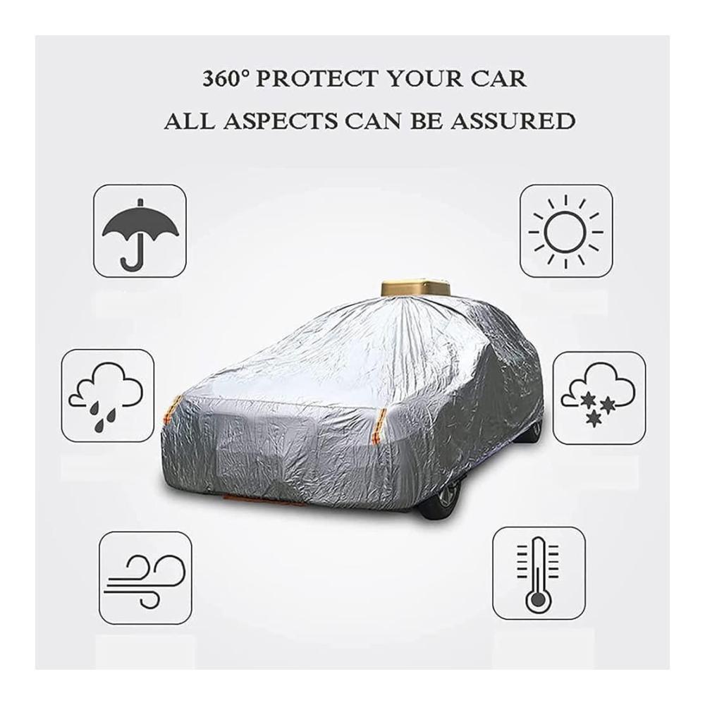 Spiegelabdeckungen für Auto mit Solarpanel und Fernbedienung – Intelligente App-Steuerung ganzjähriger Schutz Solaraufladung ideal für Limousinen und SUVs
