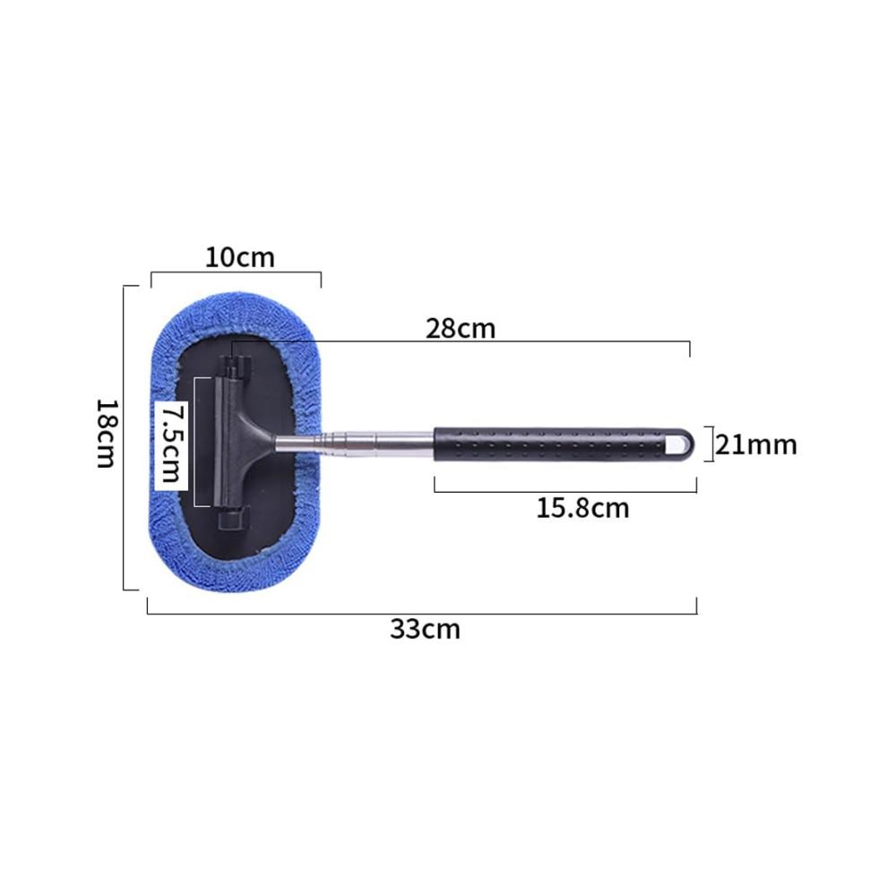 Entdecken Sie die ultimative Autopflege mit unseren hochwertigen Bürsten! Auto Scheibenreiniger Rückspiegel Wischer mit Teleskopgriff (28-101cm). Perfekte Reinigung von Fenstern Mikrofaser-Windschutzscheibe Glas & mehr. Machen Sie Ihr Auto strahlend sauber
