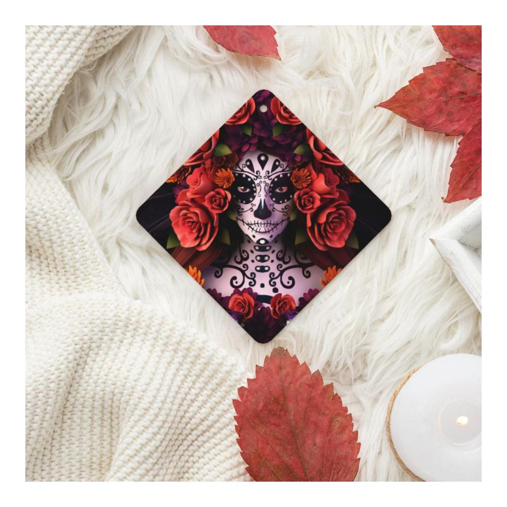 Entdecken Sie frischen Wind 6er Set Day of the Dead Lufterfrischer Karten mit Totenkopf-Muster für Auto Kleiderschrank Bad - Duftvolle Innendekoration für ein einzigartiges Dufterlebnis