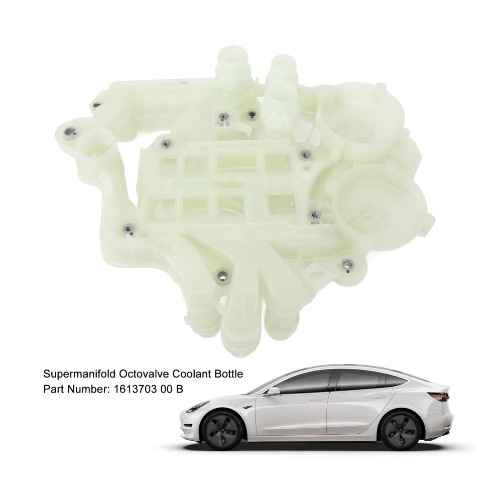 Hochwertige ABS-Halterungen für das Tesla Model 3 Y Kühlsystem | Robuste Halterungen für Octovalve-Kühlmittelflasche | Ersatzteile für 2021-2023 Modelle