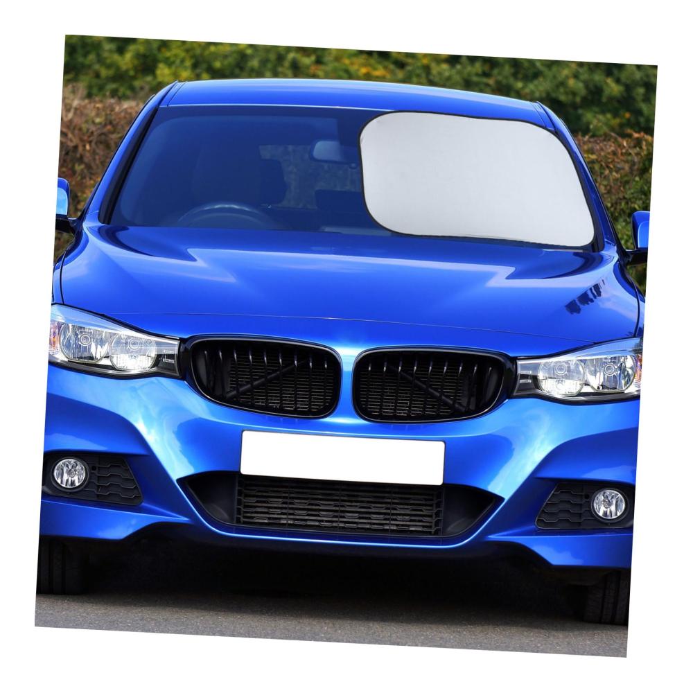 Auto Frontscheibe Sonnenschutz | 1 Satz Sonnenblenden für Auto | Erweiterte Kindersonnenschirme | Sonnenschutzabdeckung für PKW | UV-Schutz | Hitzeabweisend | Glasabdeckung | Sicherheitsmaske | Silbernes Band