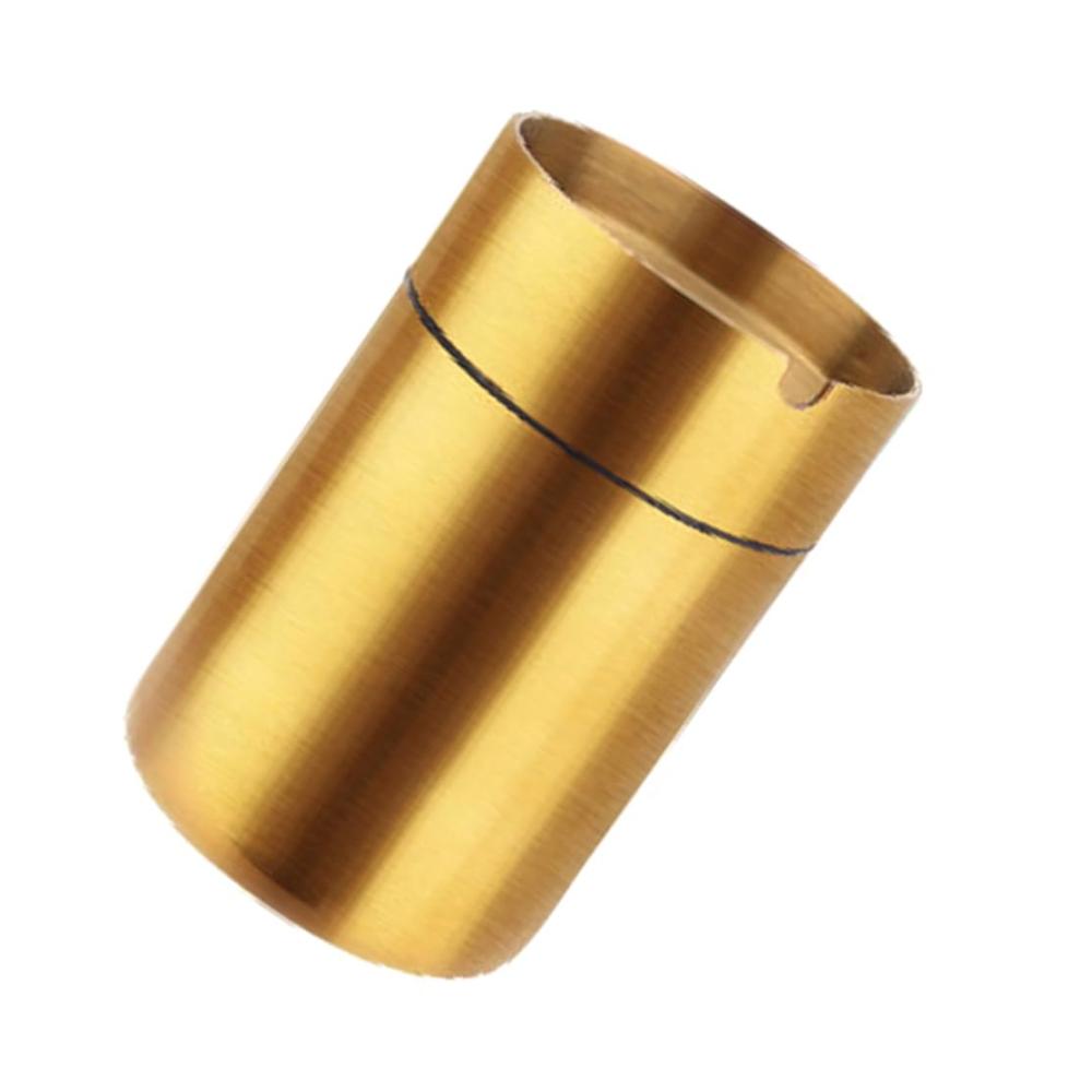 Premium Winddichter Aschenbecher für das Auto | Fahrzeugaschenbecher Halter in Gold | Dekorative und Wiederverwendbare Autoausstattung | Robuster Aschenbecher für unterwegs | 11.8x7cm
