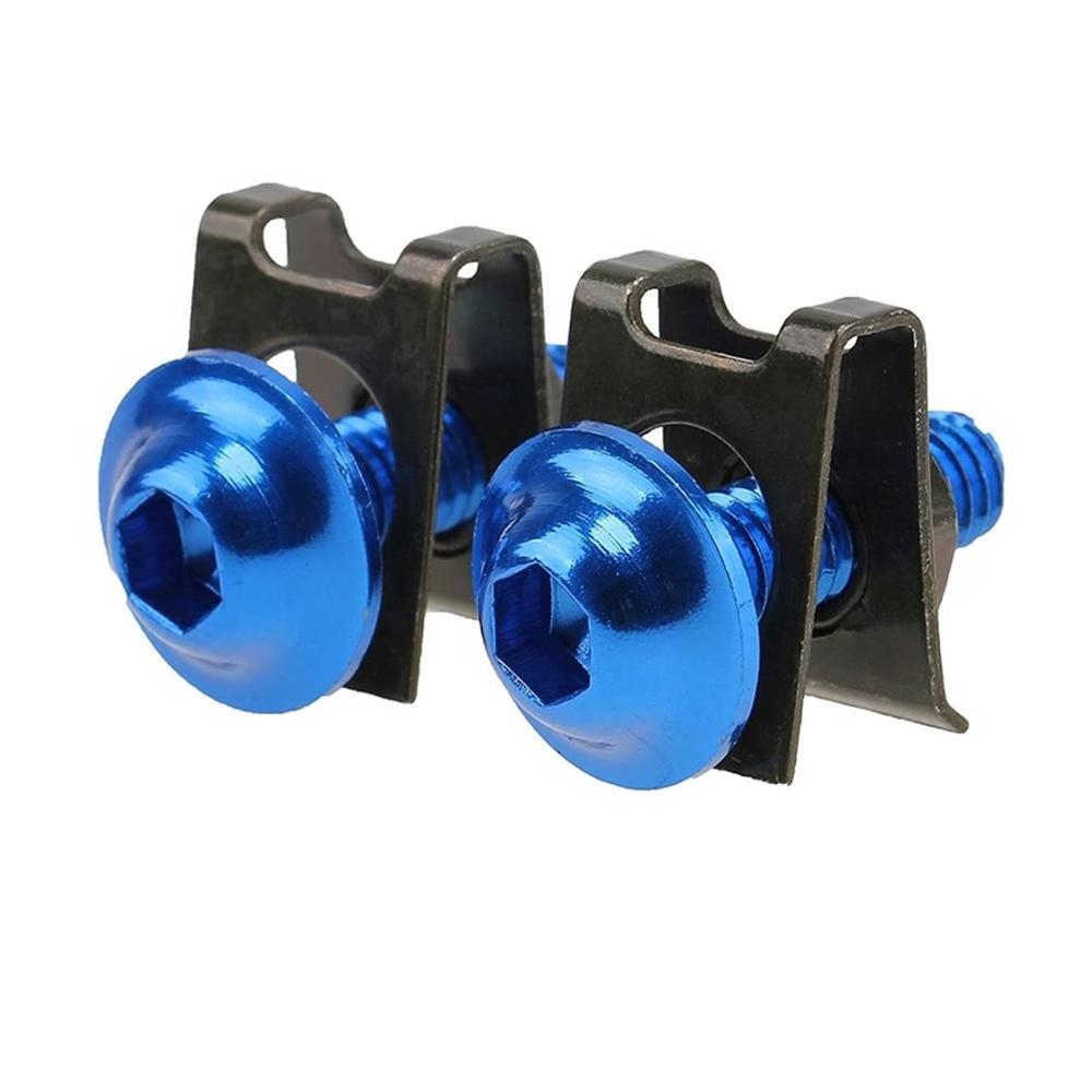 Schwingen Sie stilvoll durch mit 10x 6mm Universal Motorrad Verkleidungskörper Bolzen Roller Muttern Bolzen M6 Spire Geschwindigkeitsbefestigungsklammern Schraubfederbolzen Muttern (Farbname Gold 1