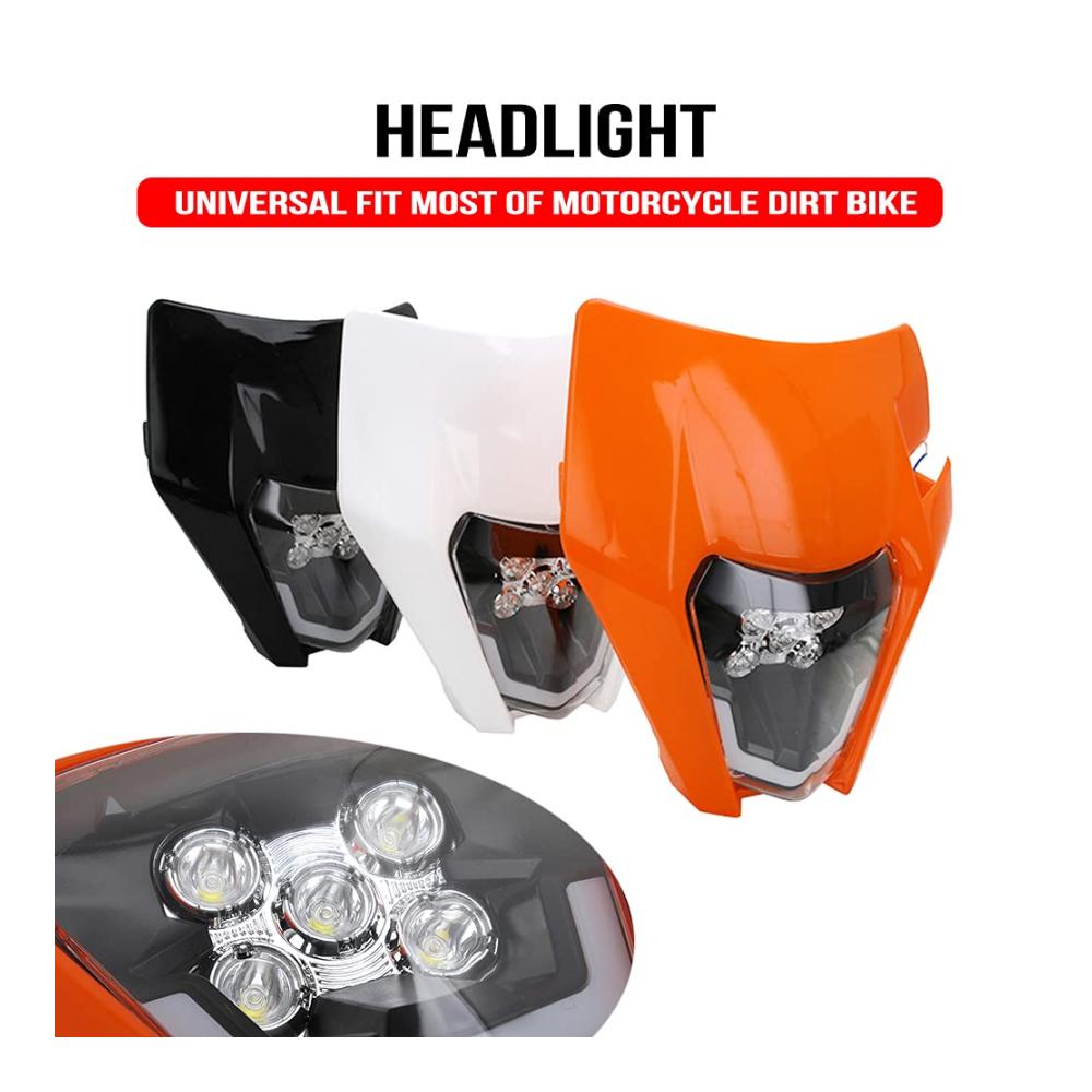 Hochleistungs-Frontscheinwerfer für Motorräder – LED Universal Scheinwerfer für EXC250 SX250 SXF250 EXC450 und mehr – Verbessern Sie Ihre Fahrsicherheit bei Tag und Nacht