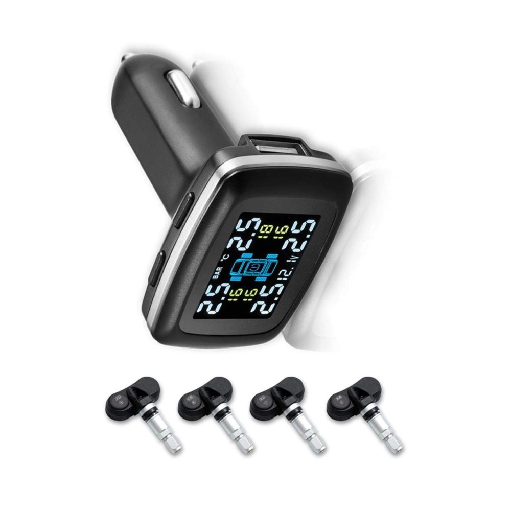 Verbessern Sie die Sicherheit Ihres Fahrzeugs! Universales TPMS-System mit 4 internen Ersatzsensoren für Minibusse Pickups und SUVs. Jetzt kontrollieren