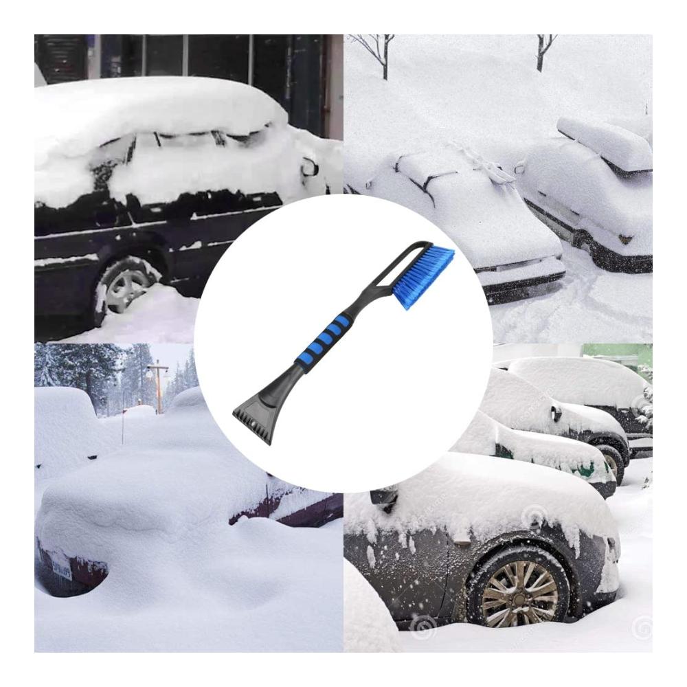 Effizienter Eiskratzer Premium Autofahrzeug-Schneefeger | Schaufel & Bürste inklusive | Eisschaber für müheloses Entfernen von Schnee & Eis | Winterwerkzeuge für klare Sicht & sicheres Fahren
