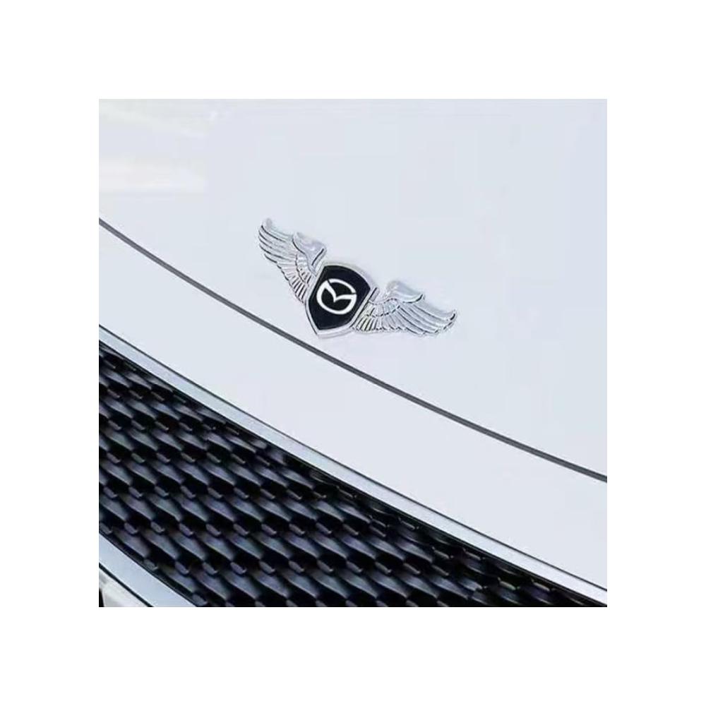 Hochwertiges Auto Emblem für Mazda 6 2018-2023 – Metalllogo-Sticker für Motorhaube und Kofferraum – Wasserdichtes dekoratives Zubehör für stilvolles Fahrzeugdesign – Langlebiges Karosserie-Anbauteil