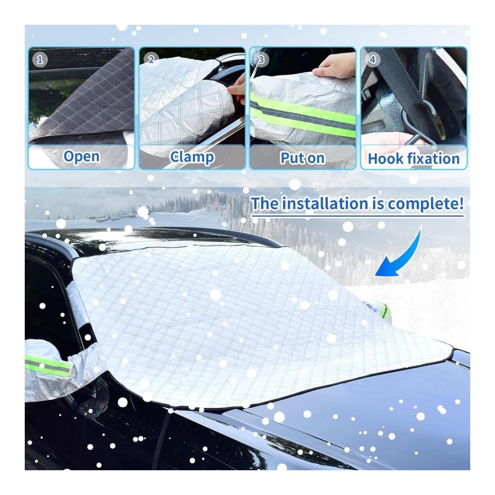 Eisschutzfolien Auto Windschutzscheibenabdeckung | Frostschutz für Toyota Previa 2004-2005 | Frontscheibenabdeckung Zubehör für sichere Fahrten im Winter | Hohe Qualität & einfache Installation