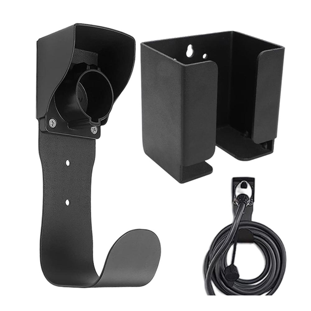EV-Ladegerät-Halterung Wandmontage | Sicherheit & Pannenhilfe | J1772-Stecker J-Haken-Dock Kombi | Staubdicht Wetterfest | Elektroauto-Ladekabel-Organizer mit Düsenabdeckung für optimale Ordnung
