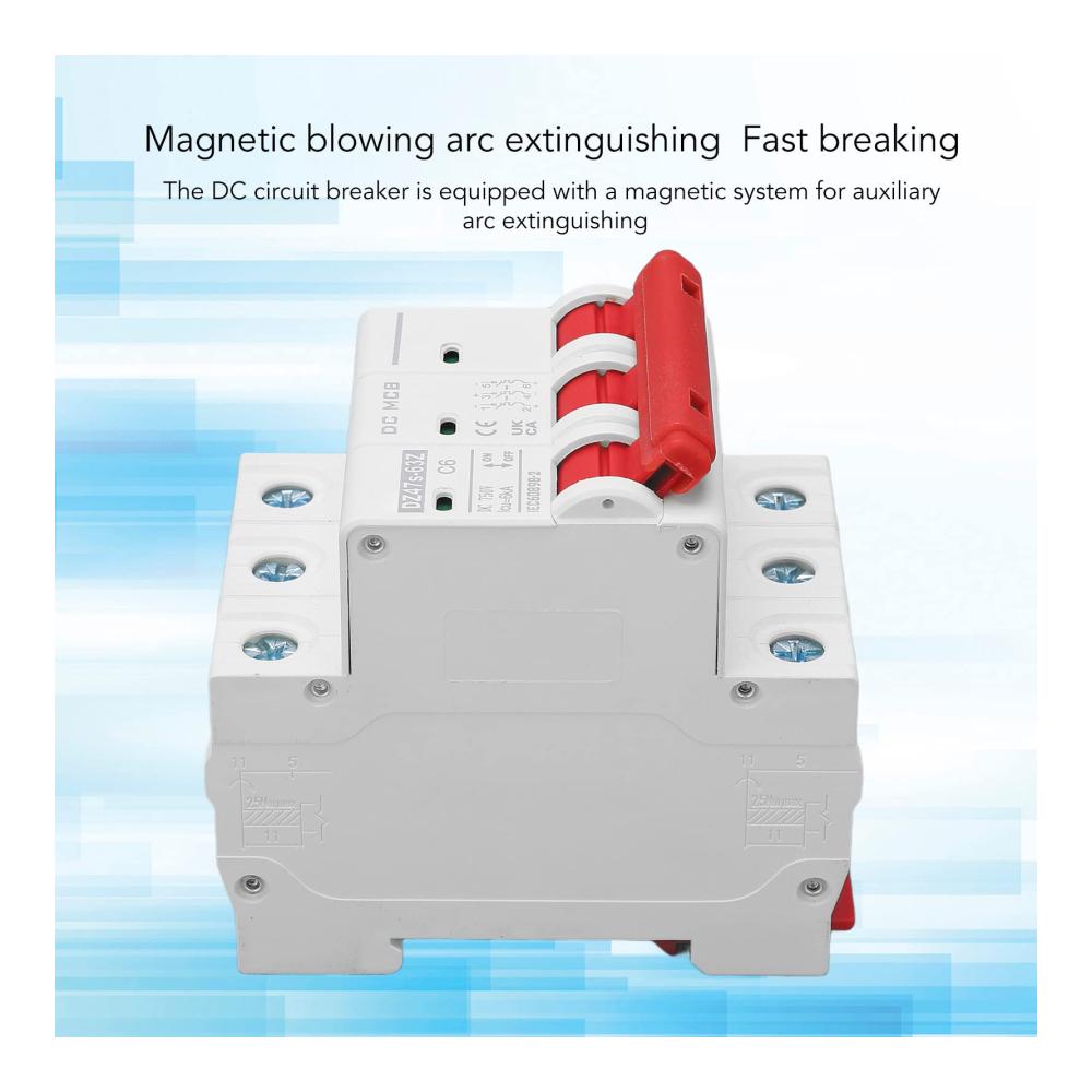 Miniatur-Leistungsschalter DC 750 V 6A Zuverlässiger Auslaufschutz für Ihre Solaranlage – DZ47s 63Z C6. Sicherheit in jeder Phase