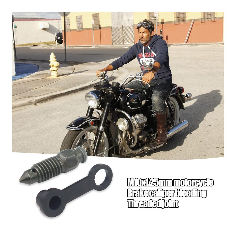 Hochwertige Bremssattel-Entlüftungsschrauben-Set | 15-teilig | Zinklegierung | Mit Nippel & Staubkappe | Perfekt für Motorrad & Fahrrad | M8 x 125mm | Robustes Armeegrün