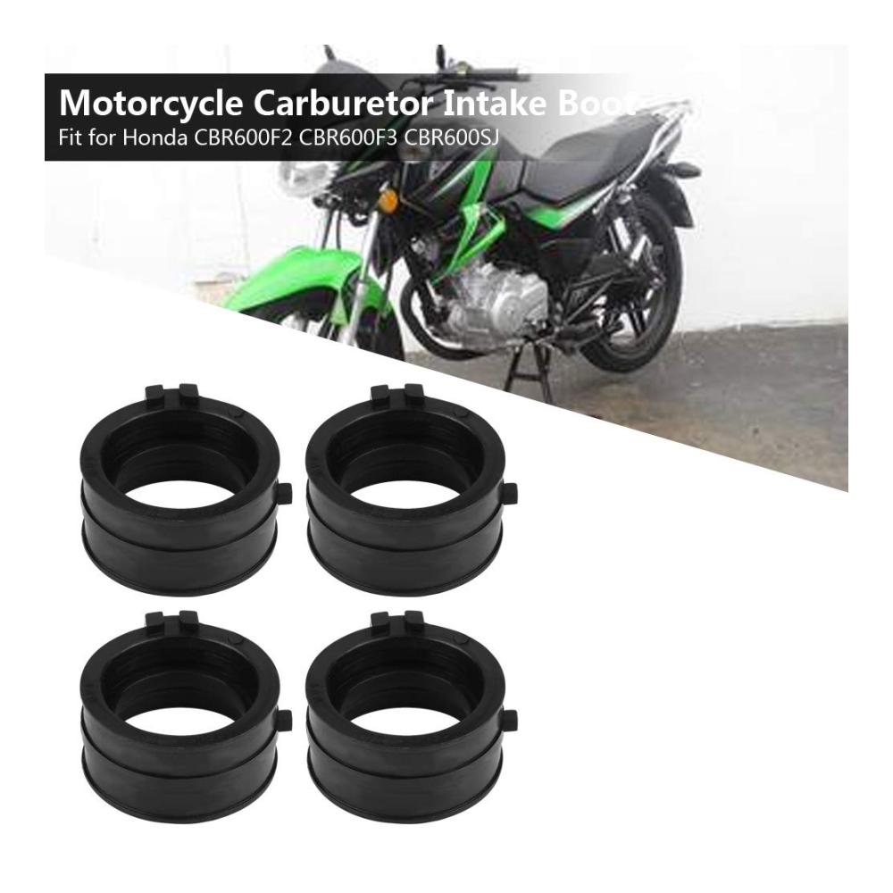 Hochleistungs-Ansaugkrümmermanschetten-Set für CBR600F2 CBR600F3 CBR600SJ | Verbesserte Dichtung für optimale Leistung | Zuverlässige Abdichtung für Motorradvergaser | Langlebiges Material