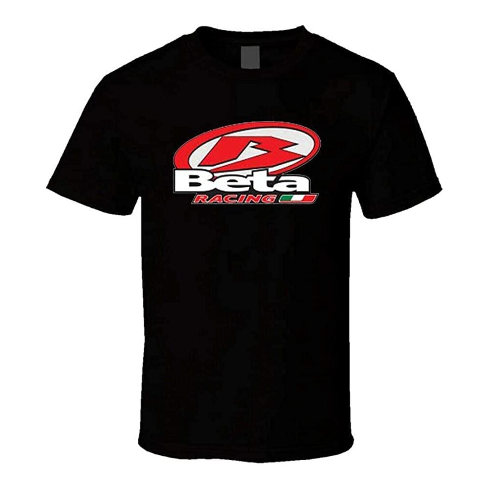 Entdecken Sie Stil und Komfort DINGJI Beta Racing Motorrad Sport Logo Shirt für Herren - Schwarzes und Weißes T-Shirt - Trendige Kleidung für Männer in Schwarz
