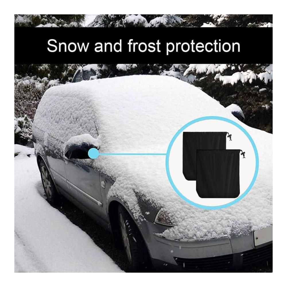 Hochwertige Eisschutzfolien 1 Paar Frostschutz Spiegelabdeckung für Volvo V50 2004-2012 | 420D Oxford wasserdichte Schneeschutz Abdeckung | Auto Zubehör für sicheres Fahren im Winter | Frostschutz made easy