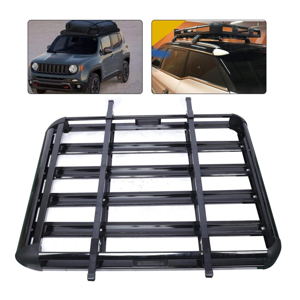 Hochwertiger Dachträger für SUVs | Robuster Aluminiumkorb | Einfache Montage | Sicherer Transport von Gepäck und Fracht | Universell passend
