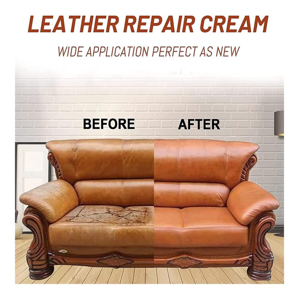 Leder- & Polsterreiniger 2024 | Leatherrite Leather Restorer 2024 | Premium Lederreiniger für Möbel Autositze & Couches | Mit Schwamm | Effektive Fleckenentfernung & Pflege | 260g