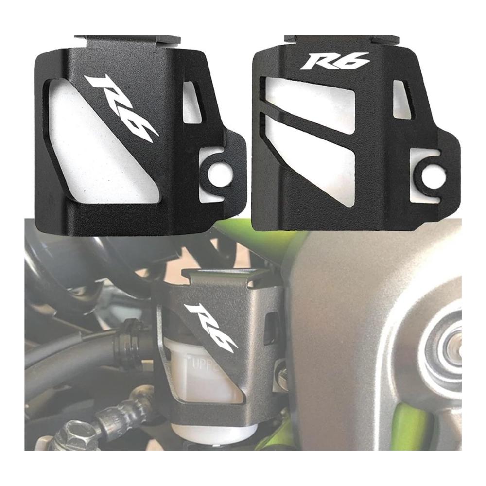 Tankverschlüsse Passend für Yamaha R6 YZF-R6 YZFR6 2010-2022. Hochwertige Aluminiumabdeckung für Bremsflüssigkeitsreservoir. Schützen Sie Ihr Motorrad stilvoll! (Größe M Schwarz