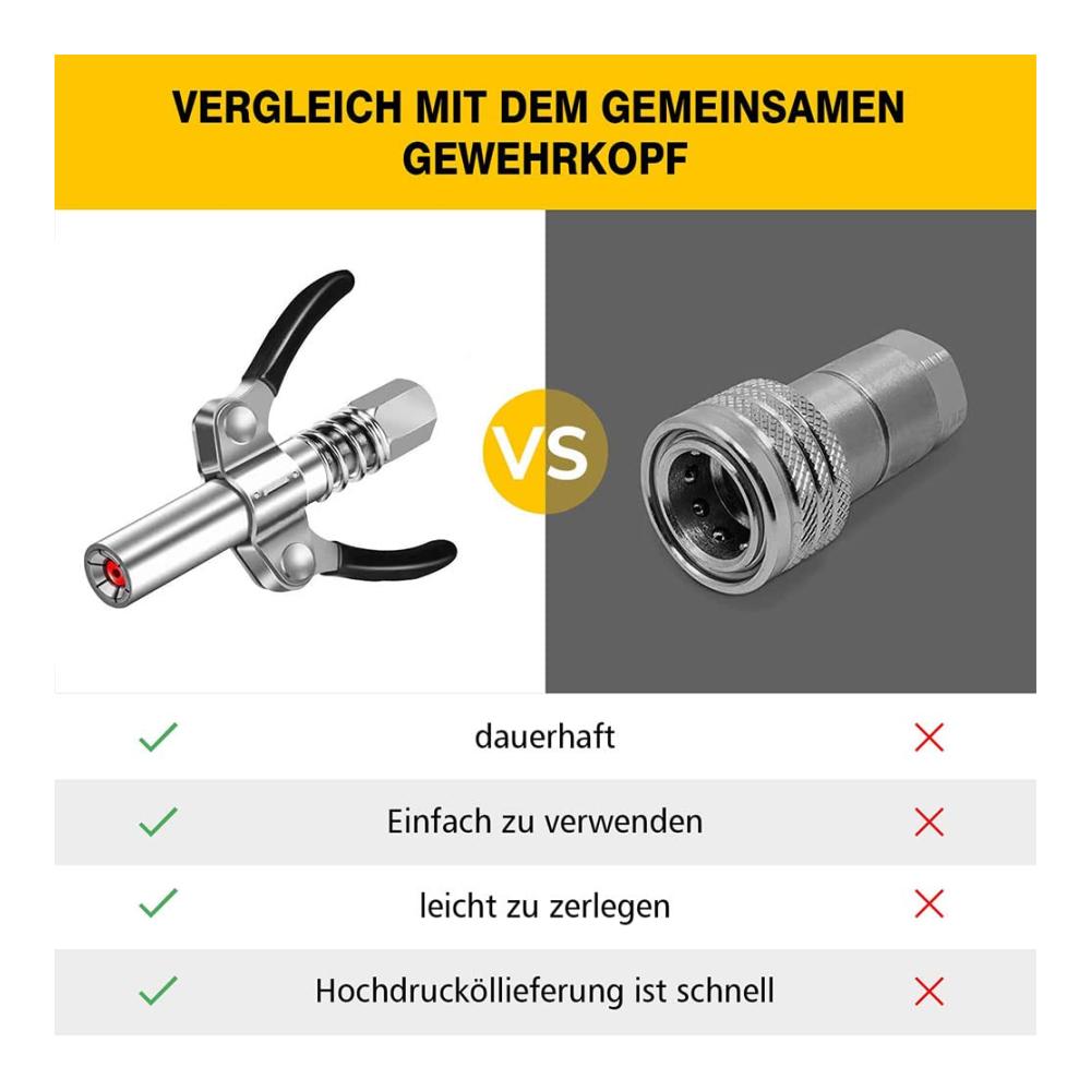 Entdecken Sie die Vielseitigkeit mit Schmierpressen NA Coupler für Fettpresse | Effizientes Mundstück für Schmiernippel | Hochwertige Kupplung für alle Arten von Fettpressen | Präzise Fettpresse Kegelkupplung