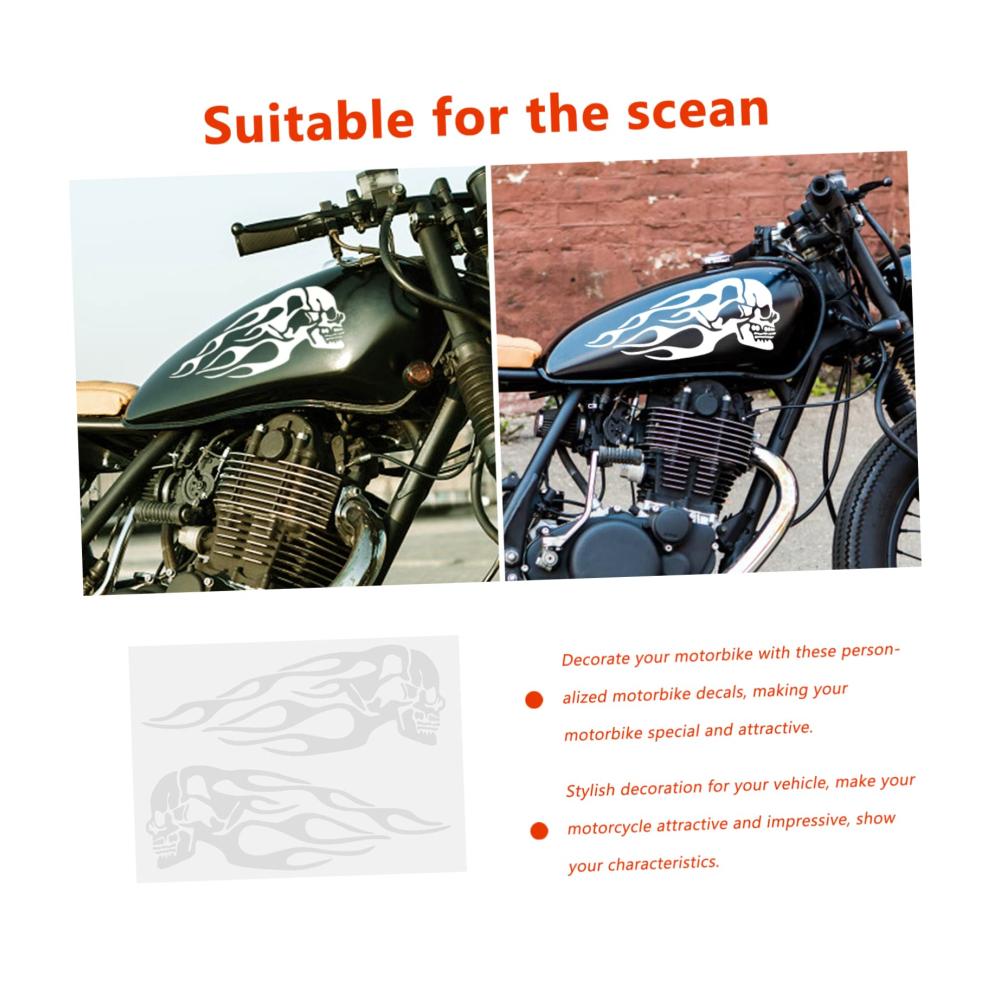 Hochwertige Auto-Aufkleber-Set 2 Stück lila Nummernschildschrauben Motorrad-Flammen-Design ideal zur Autodekoration und Heckscheiben-Dekor. Perfekt für Auto-Enthusiasten