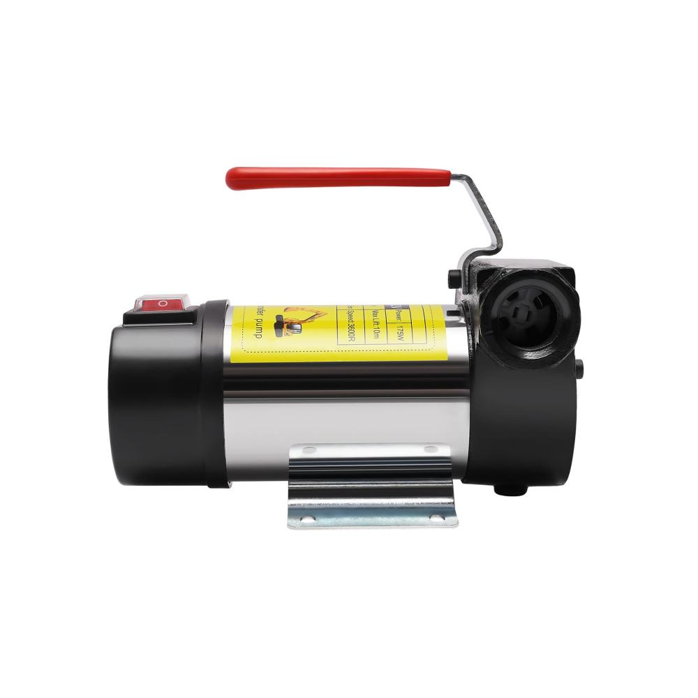 Hochleistungs Dieselpumpe Selbstansaugend 12V 200W 50 L/min 3500R/M Bio Heizölpumpe mit Kraftstofffilter und PVC Einlassschlauch 2m - Ideal für schnelle und effiziente Kraftstoffversorgung