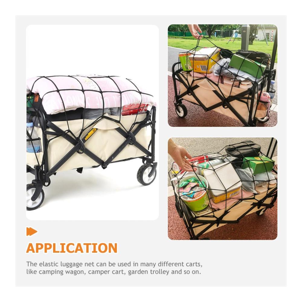 2er Set Dachboxenzubehör | Verstellbare Gepäcknetze für Wohnmobile, Campingwagen & Gartenwagen | Robuste Reisenetzabdeckung für sicheren Transport | Praktisches Zubehör für Outdoor-Abenteuer