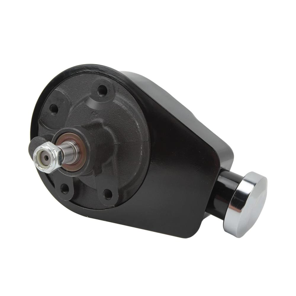 Hochwertige Servolenkungspumpe für SBC Street Rods | Passend für Saginaw-Pumpen mit 5/8 Keilwelle | Kompatibel mit den meisten Autos von 1965 bis 1979 | Zuverlässige Servopumpen (Schwarz