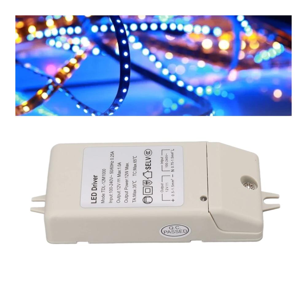 Effizienter Wechselrichter für LED-Beleuchtung | Konstantstromantrieb | Zuverlässige 12V-Stromversorgung für LED-Streifenlichter | AC 100-240V kompatibel