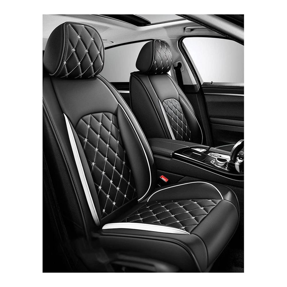 Premium Sitzbezügeset für Alfa Romeo Giulietta RZ MiTo Stelvio - 5 Sitze PU-Leder Autositzbezüge - Universal rutschfest wasserdicht - Schutz für Ihr Auto