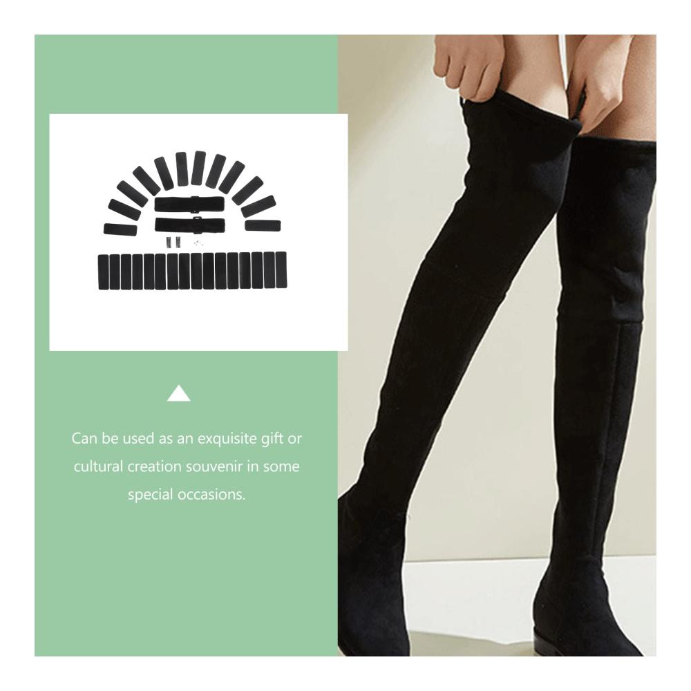 Stylische Stiefelbänder-Set 1 Satz Elastische Schnürsenkel-Aufkleber für Rutschfestigkeit und Stil - Perfektes Zubehör für Stiefel und Schuhe - Hochwertiges Nylon - Jetzt die Outfits aufpeppen